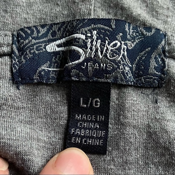 Silver brand cardigan size large gray - Picture 6 of 6